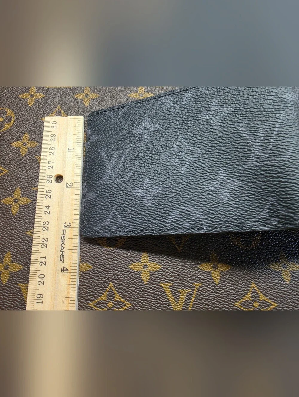Louis Vuitton Slender Wallet-M62294 Black Monogram Eclipse Canvas Wallet